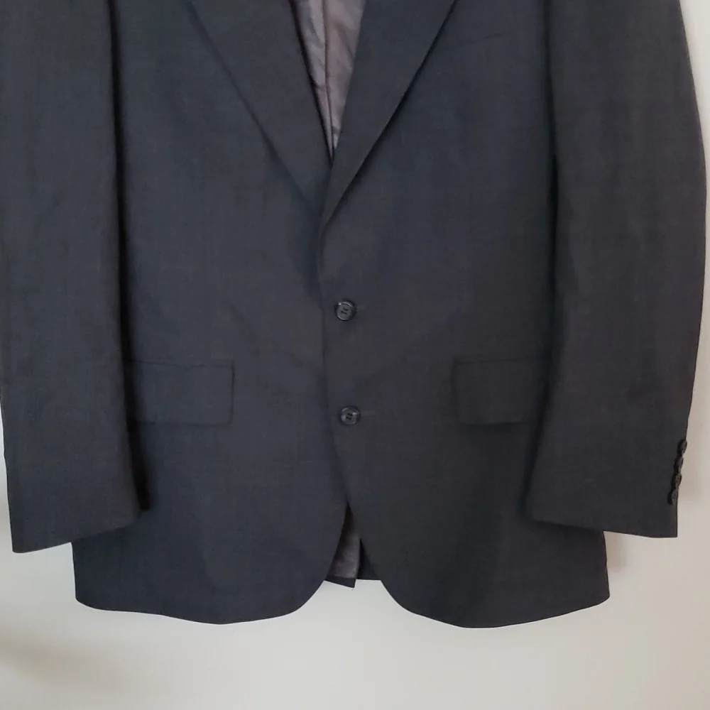 Ralph Lauren Polo University Club Blazer suit jacket, dark gray, vintage.